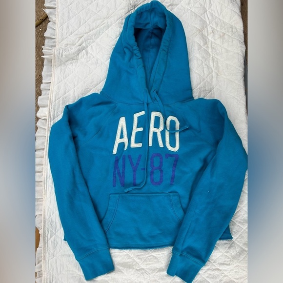 Aeropostale Tops - Aero vintage Blue Hoodie